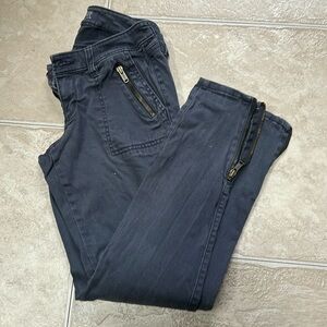 Steel Blue Old Navy Rockstar Zipper Jeans